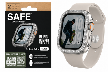 Bling Bumper Watch Cover for Apple Watch 46mm – Silver