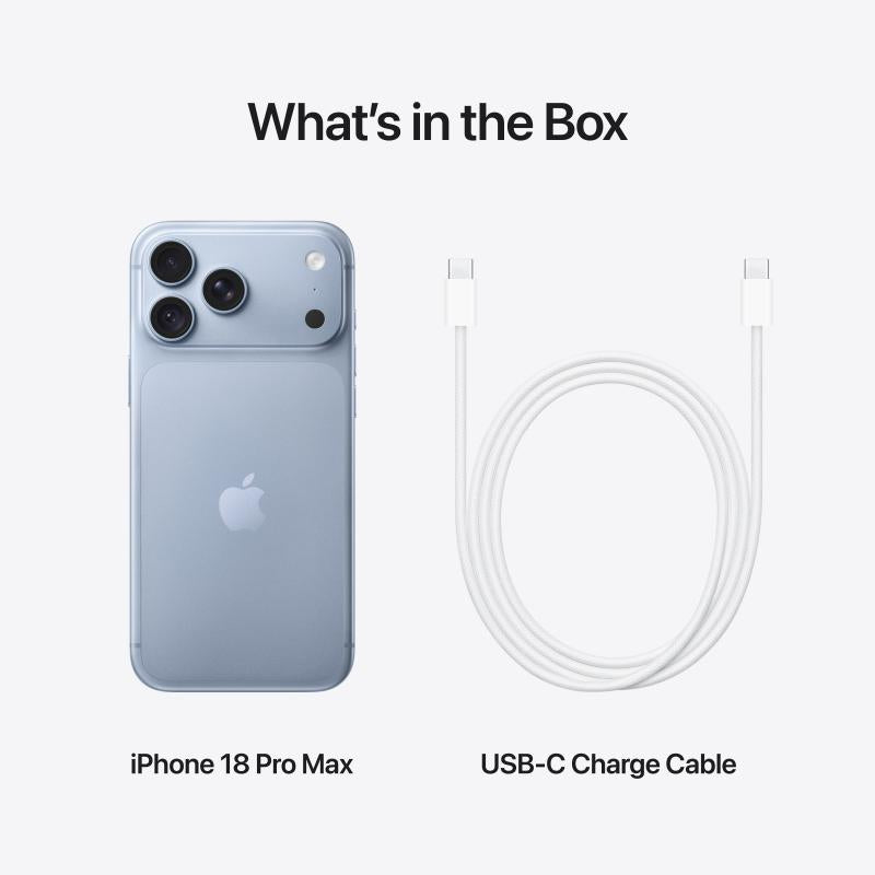 Apple iPhone 18 Pro Max (256GB Glacier)