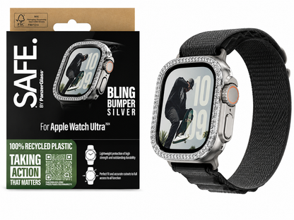 Bling Bumper Watch Cover for Apple Watch Ultra 2024 – Silver